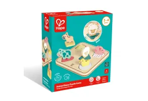 Дървен звуков пъзел, Hape, Животни, 6 части