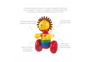 Дървена Буталка "Лъв" - Animals Collection - 3