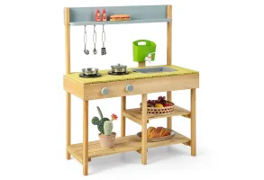 Дървена Градинска Кухня за игра, Costway