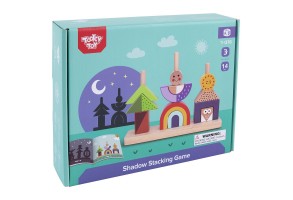 Дървена игра със сенки, за подреждане и нанизване