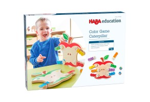 Дървена игра за фина моторика Цветна ябълка HEd