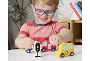 Дървена играчка Fisher Price, малко превозно средство - 9
