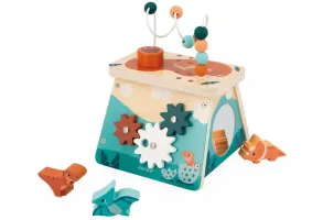 Дървена играчка Janod - Мултиактивен вулкан, Дино - 2