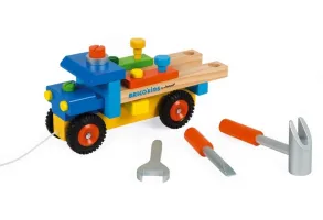 Дървена играчка Janod - Сглоби си сам, камион