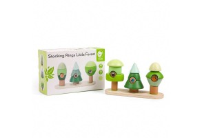 Дървена играчка - кубчета за нанизване Гора - 4