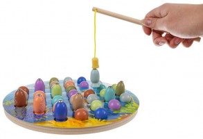Дървена играчка - Магнитен риболов - 2