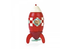Дървена играчка - Магнитна ракета