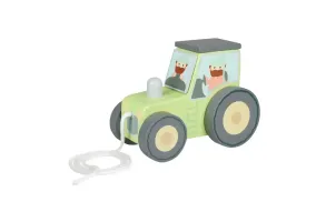 Дървена играчка за дърпане, Трактор (FSC®)