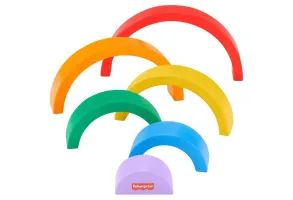 Дървена играчка за подреждане Fisher Price, дъга - 3