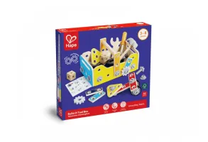 Дървена кутия с инструменти, Hape, 83 части