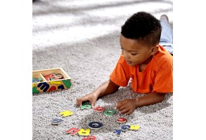 Дървени букви-магнити в кутия Melissa and Doug - 4