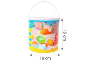 Дървени играчки за готвене - Плодове и зеленчуци с кофа - 4
