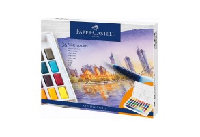 Faber-Castell Акварелни бои, в кутия - палитра, 36 цвята - 3
