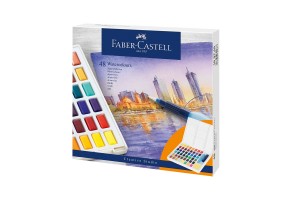Faber-Castell Акварелни бои, в кутия - палитра, 48 цвята - 3