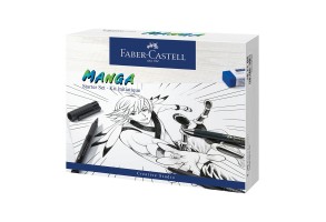 Faber-Castell Комплект Pitt Manga Starter, молив, писец и гума