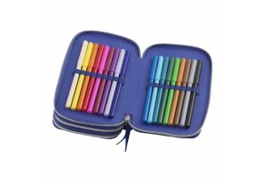 Faber-Castell Несесер Динозавър, с 3 ципа, пълен - 2