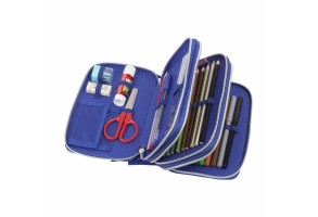 Faber-Castell Несесер Динозавър, с 3 ципа, пълен - 3