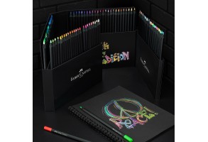 Faber-Castell Цветни моливи Black Edition, 100 цвята - 2
