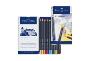 Faber-Castell Цветни моливи Goldfaber, 12 цвята, в метална кутия - 3