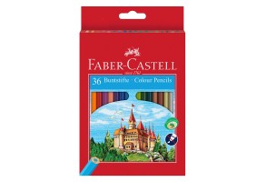 Faber-Castell Цветни моливи Замък, 36 цвята