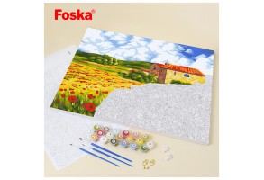 Foska Комплект рисуване по номера Слънчогледи, 40 x 50 cm - 4
