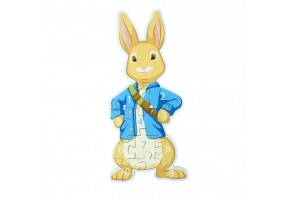 Голям дървен пъзел Peter Rabbit, числа и броене
