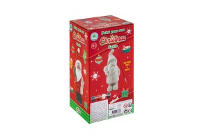 Grafix Фигурка за рисуване Дядо Коледа, с бои и четка - 3