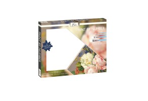 Grafix Комплект рисуване по номера Цвете, с 24 бои и 4 четки