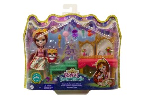 Кукла Mattel Royal Enchantimals Victorian Vanity, с лисица и аксесоари