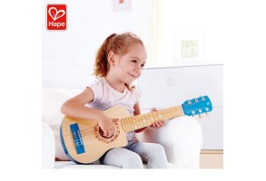 Hape Blue Lagoon - Детска дървена китара 65см - 3
