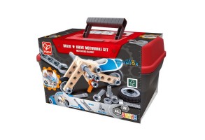 Hape Малък изобретател Мотоциклет - Дървен комплект, 34 части