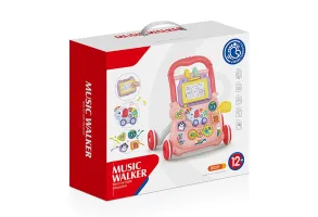 Huanger Музикална проходилка Happy Toddlers розова - 2