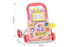 Huanger Музикална проходилка Happy Toddlers розова