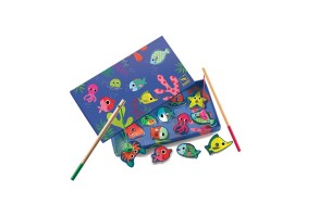 Игра с дървени магнити Colored fishing