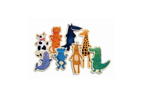 Игра с дървени магнити Crazy animals
 - 2