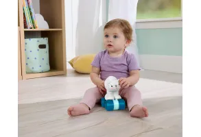 Играчка за бутане Fisher Price, бяла мечка - 9