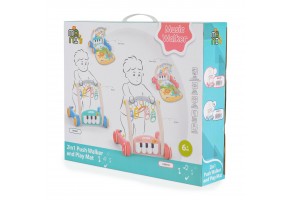 Играчка за прохождане 2в1 Piano blue HE0637 - 7