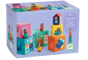 Игрален комплект Djeco - Кубчета и мечета - 2