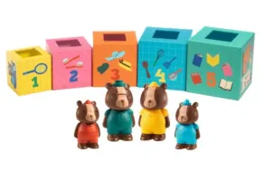 Игрален комплект Djeco - Кубчета и мечета - 4