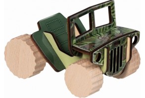 Игрален комплект Goki - Направи си сам джип Offroad