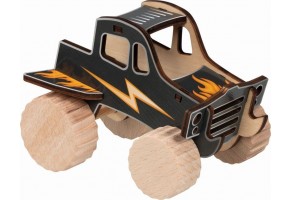 Игрален комплект Goki - Направи си сам количка Monster Truck