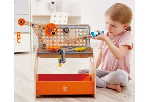 Игрален комплект, Hape, Дървена работна маса, Млад изобретател, 58 части - 4