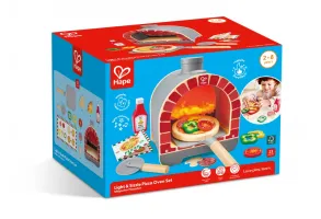 Интерактивен дървен комплект, Hape, Пещ за пица с аксесоари, 23 части