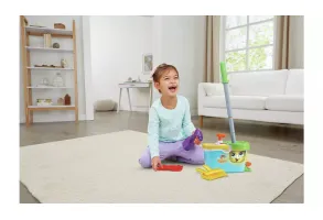 Интерактивна играчка, Vtech, Leap Frog, Кофа с принадлежности за почистване, 8.1 х 28.8 х 13.3 cm - 3