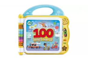 Интерактивна играчка, Vtech, Leap Frog, Занимателна книжка, 100 движещи се неща, 30 х 28 х 7 см