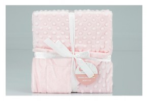 Interbaby подаръчен комплект Одеяло с Играчка Мече и Кърпа за приспиване, розов - 2