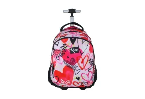 KAOS HEART QUEEN ученическа раница с колела 2 в 1