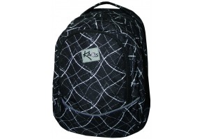 KAOS White on Black ученическа раница 2 в 1