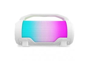 Караоке Bluetooth тонколона с микрофон, бяла - 2