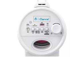 Караоке Bluetooth тонколона с микрофон, бяла - 3